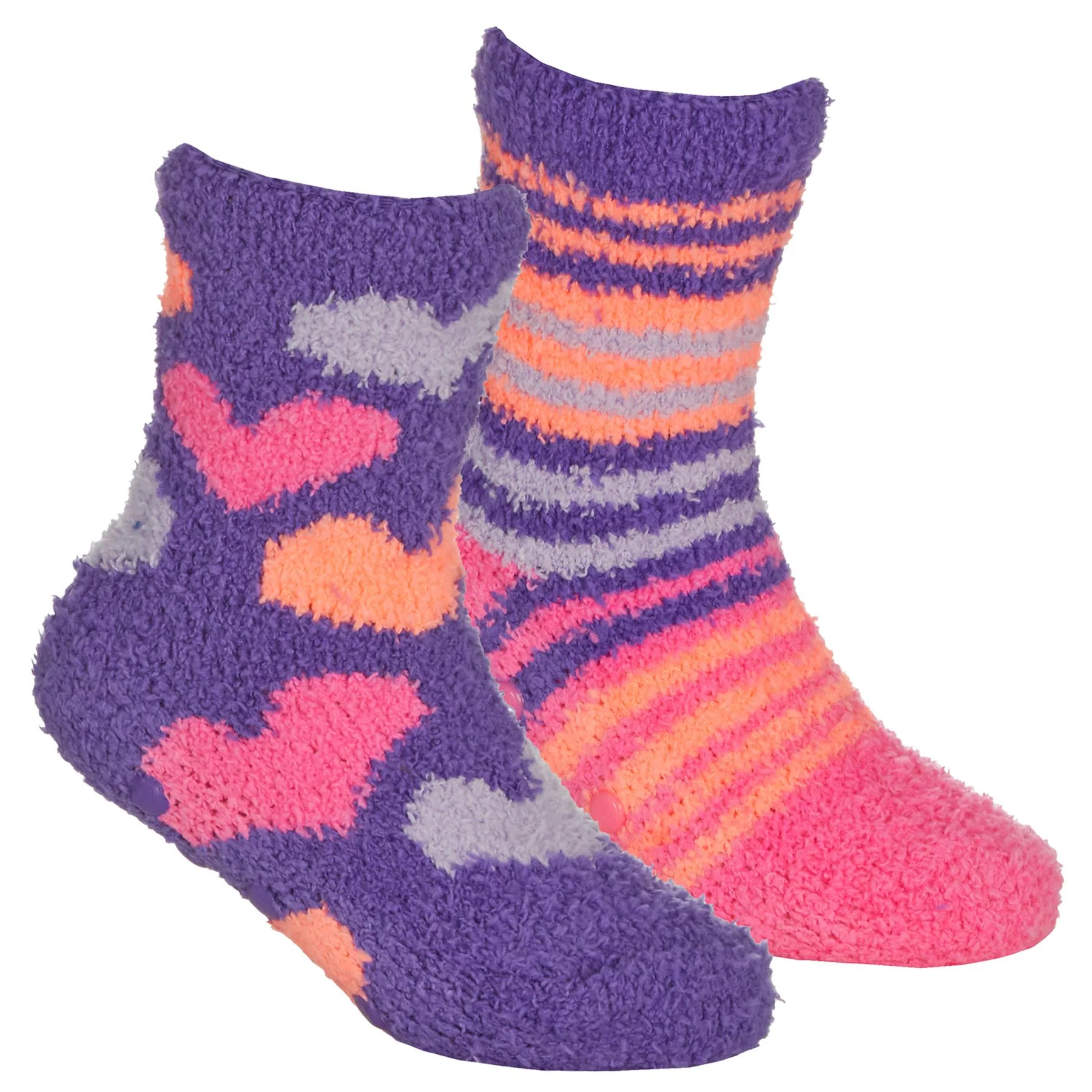 4 Pairs Girls Stars & Spots Cosy Socks - Image 3