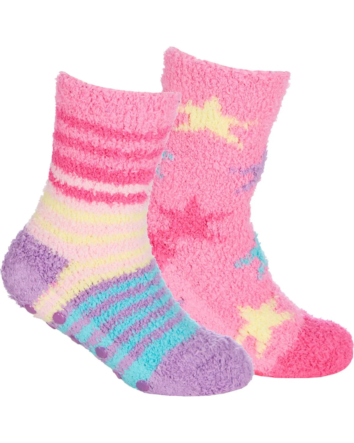 4 Pairs Girls Stars & Stripes Cosy Socks - Image 5