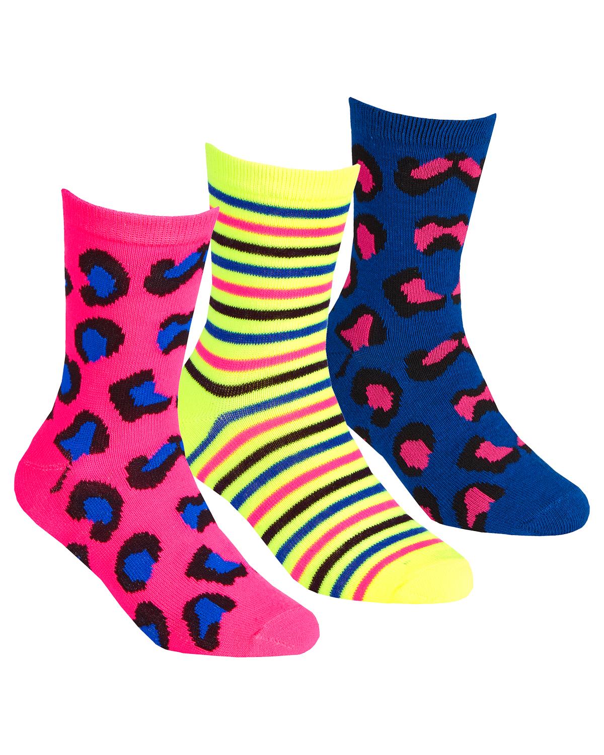 6 Pairs Girls Animal Print Ankle Socks - Image 4