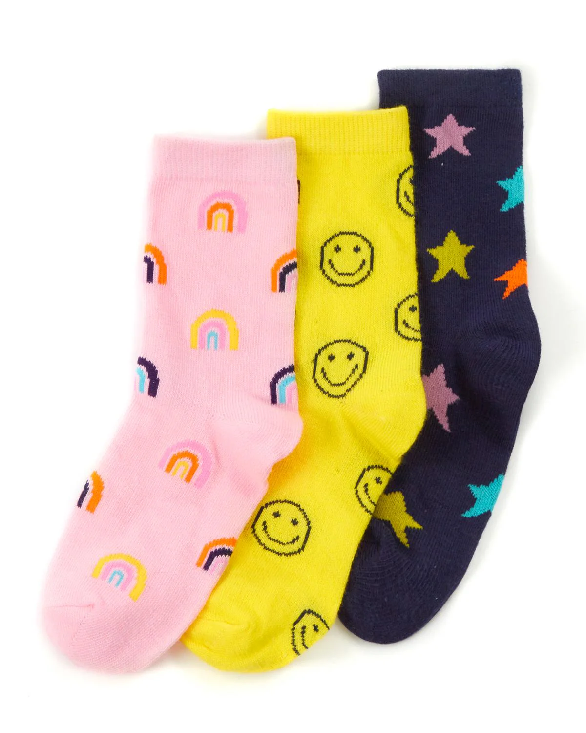 6 Pairs Girls Dogs & Rainbows Ankle Socks - Image 4