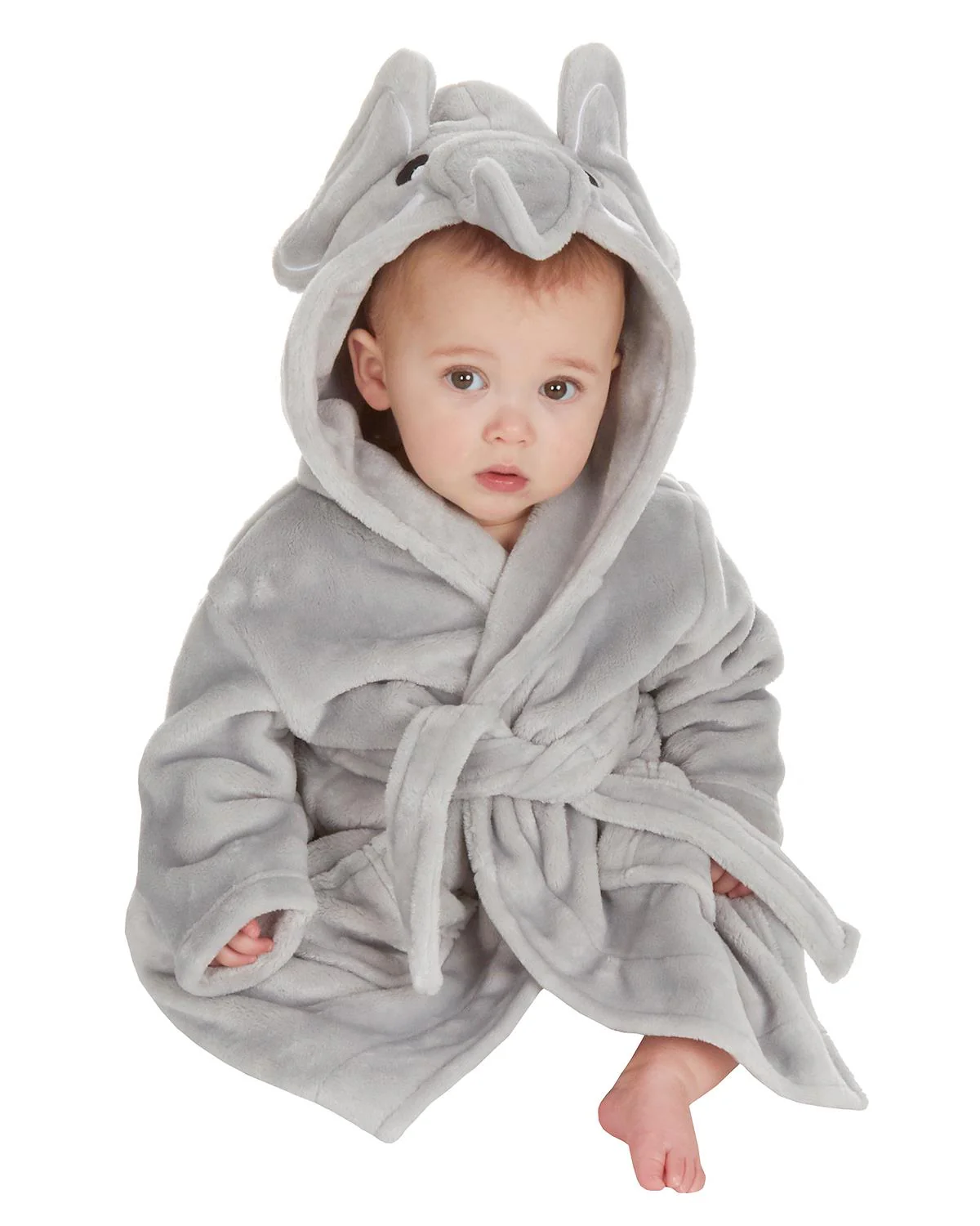 Babytown Elephant Hood Fleece Dressing Gown - Image 3