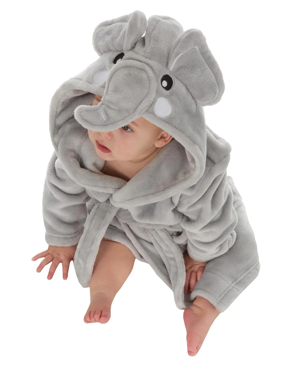 Babytown Elephant Hood Fleece Dressing Gown - Image 4