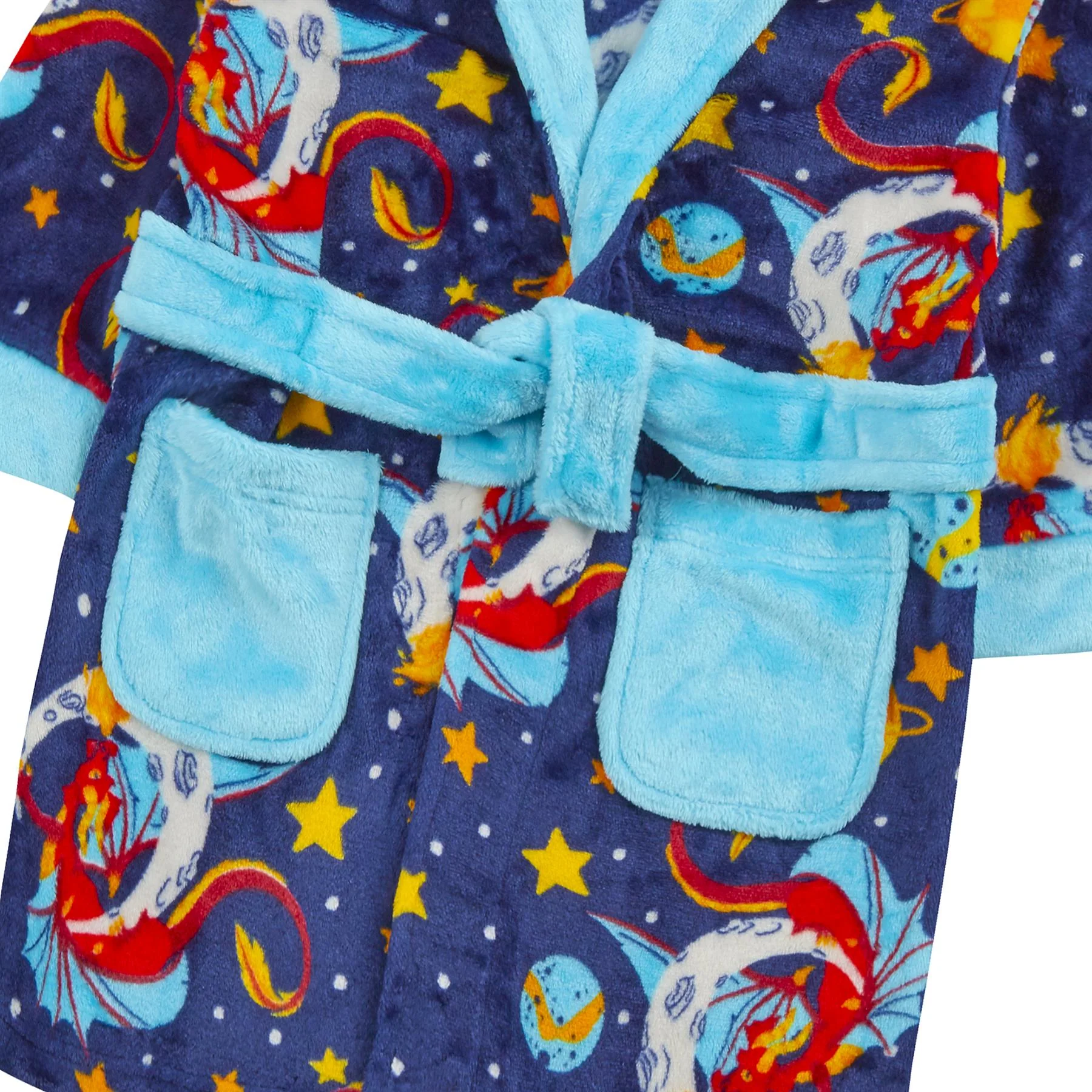 Boys Space Dragon Dressing Gown - Image 3