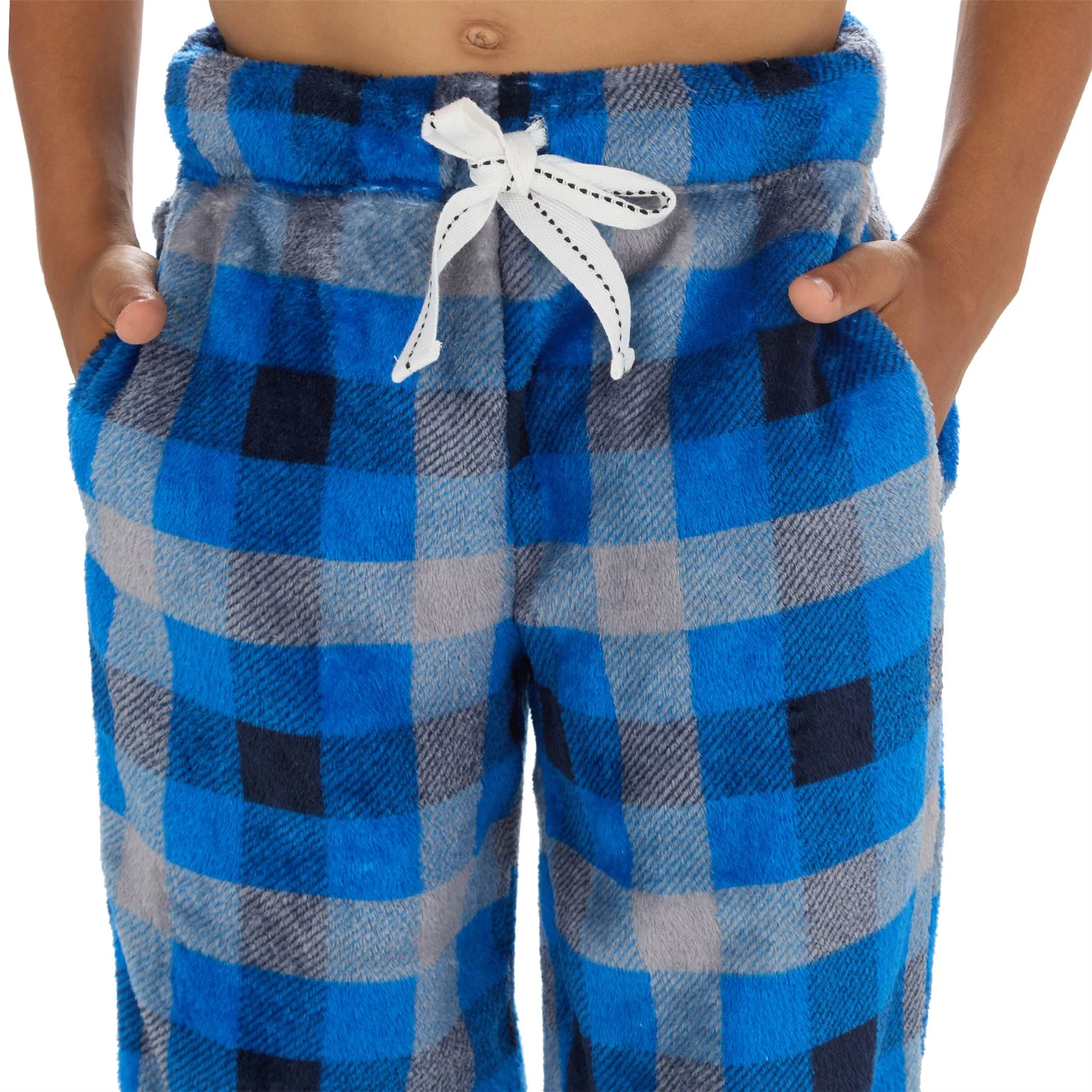 Cargo Bay Boys Polished Fleece Check Lounge Pants - Image 22