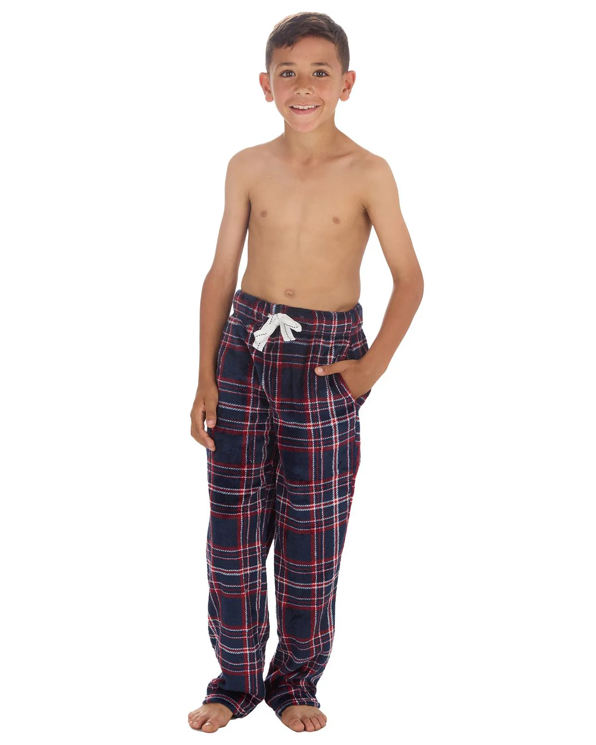 Cargo Bay Boys Polished Fleece Check Lounge Pants - Image 6