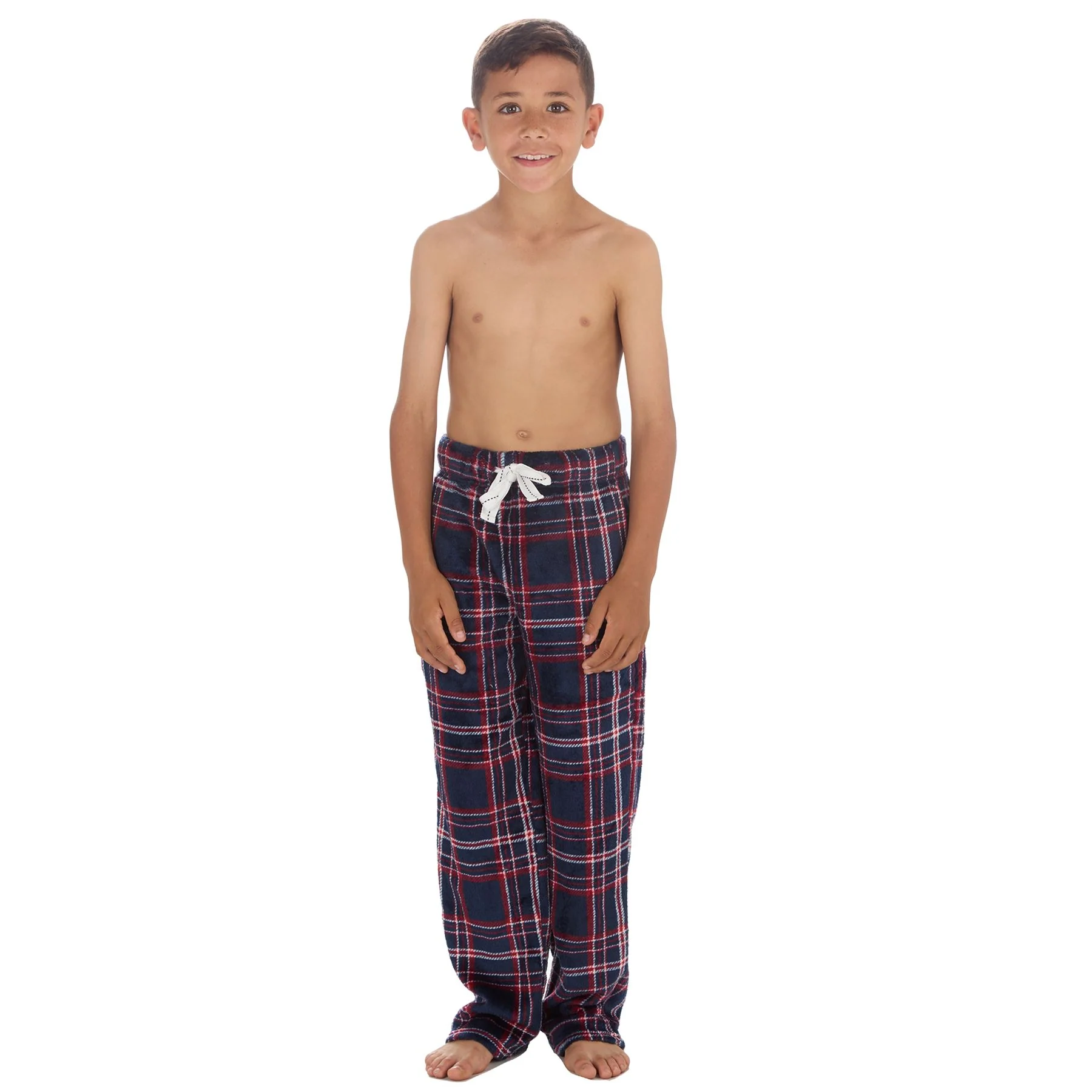 Cargo Bay Boys Polished Fleece Check Lounge Pants - Image 7