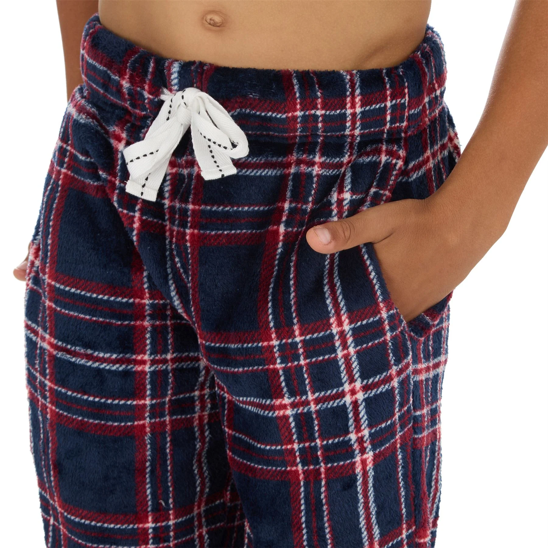 Cargo Bay Boys Polished Fleece Check Lounge Pants - Image 8
