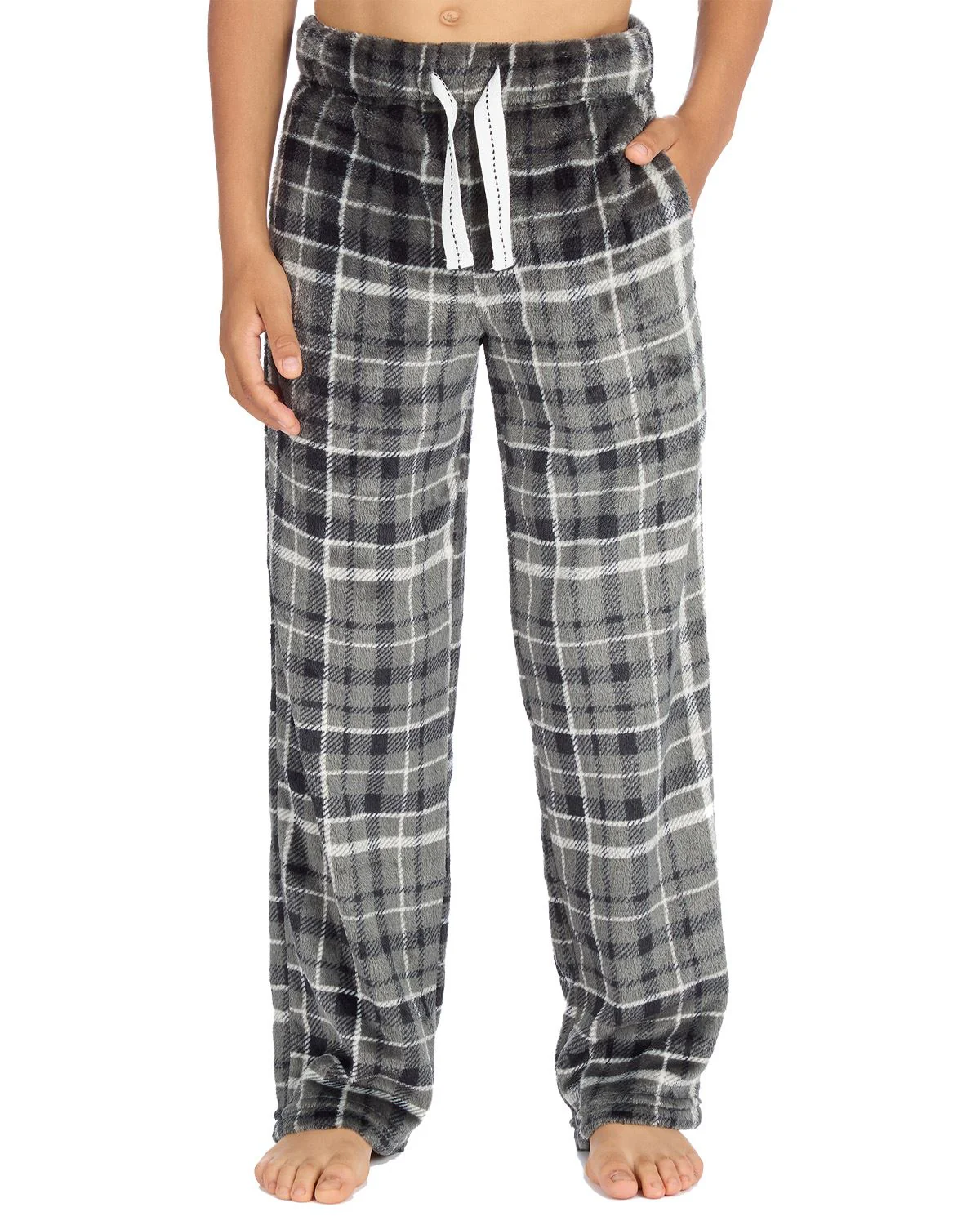 Cargo Bay Boys Polished Fleece Check Lounge Pants - Image 9