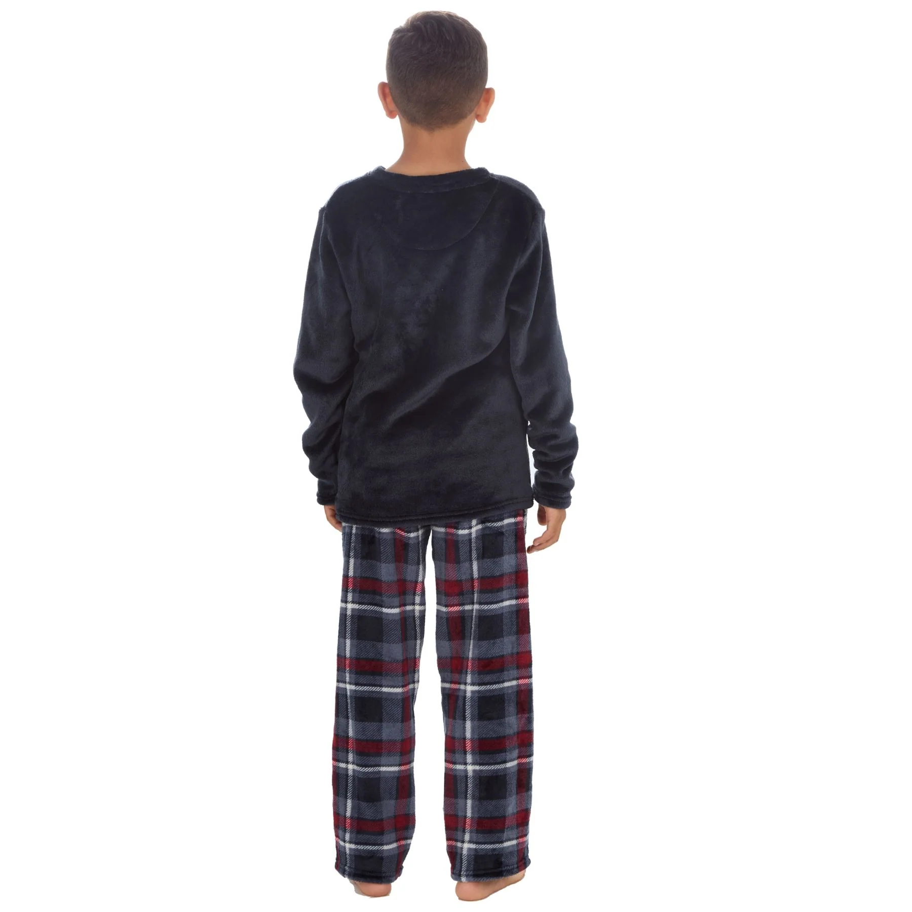 Cargo Bay Boys Polished Fleece Check Pyjamas - Image 10