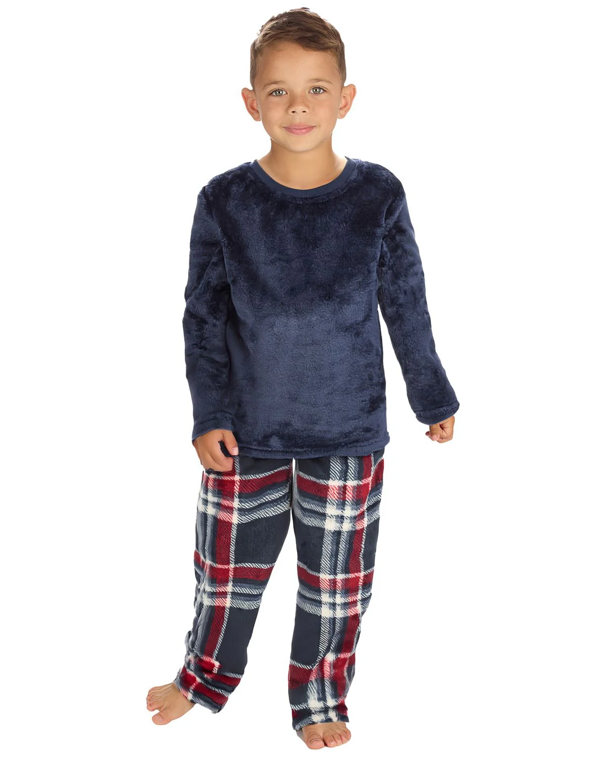 Cargo Bay Boys Polished Fleece Check Pyjamas - Image 16