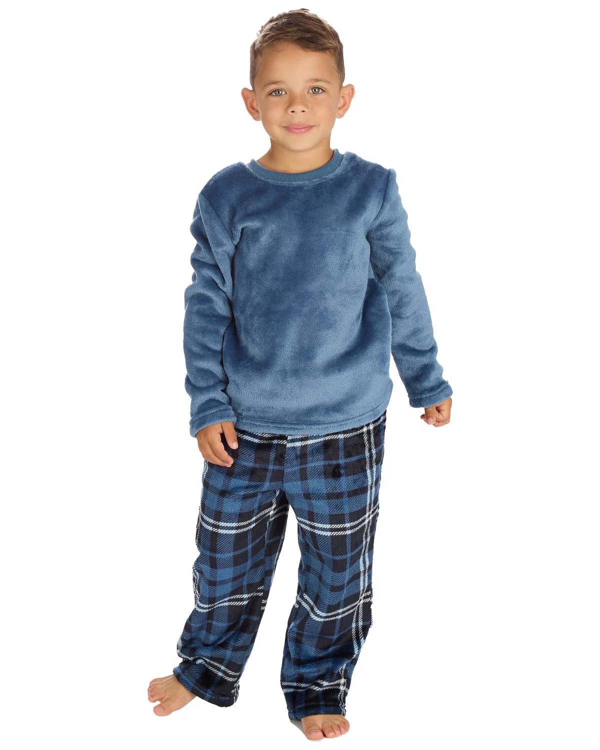 Cargo Bay Boys Polished Fleece Check Pyjamas - Image 18