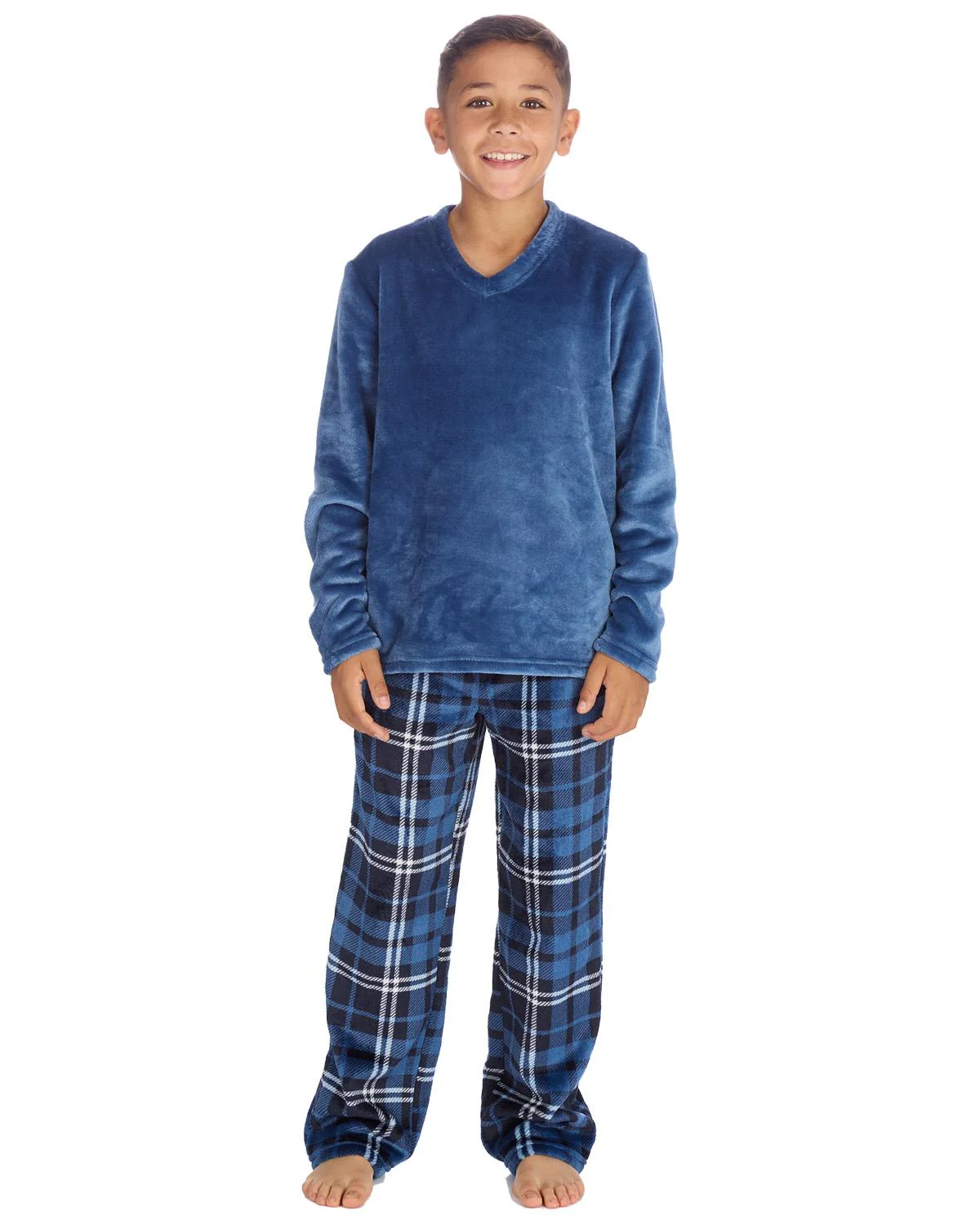 Cargo Bay Boys Polished Fleece Check Pyjamas - Image 22