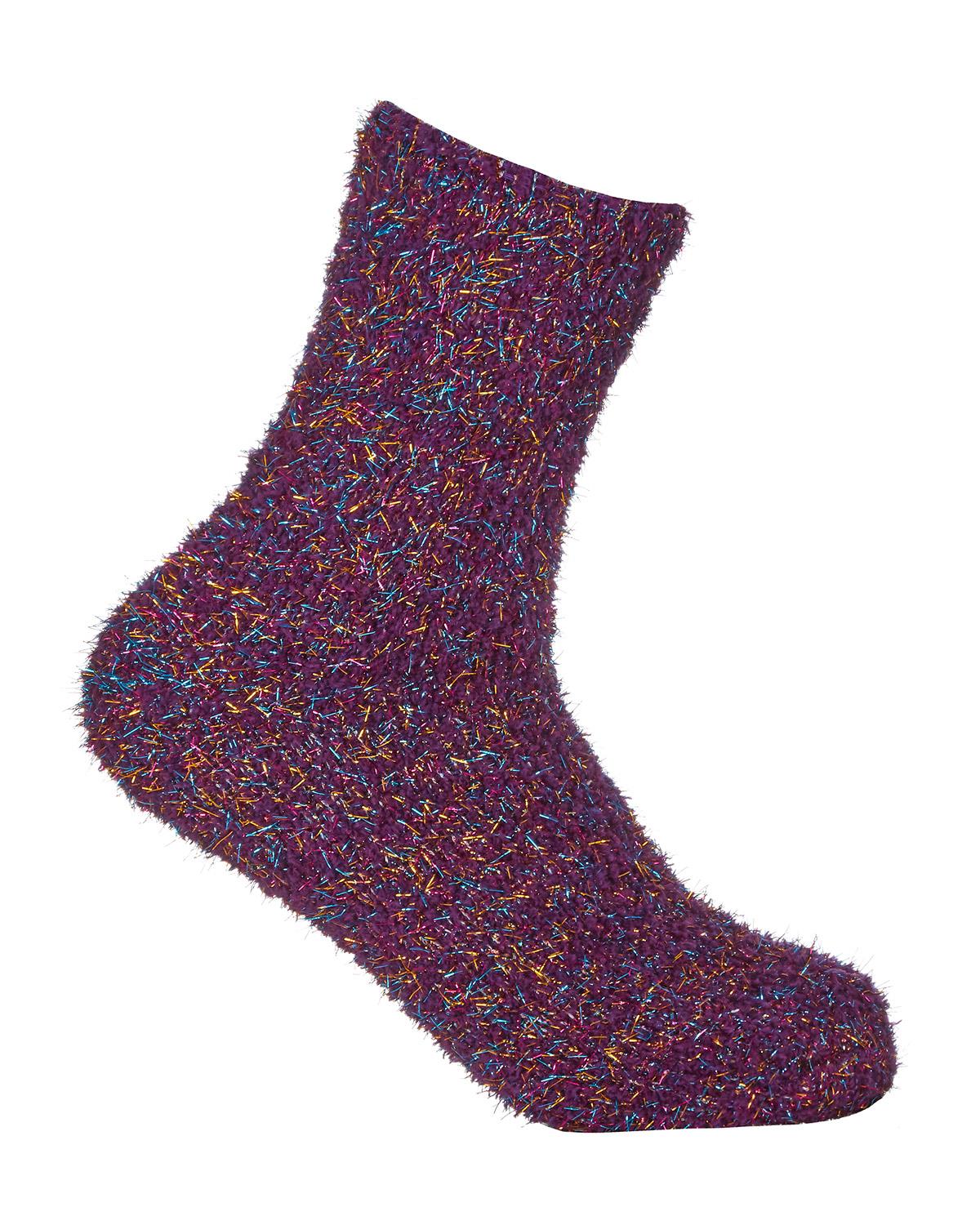 Forever Dreaming 4 Pack Fluffy Glitter Socks - Image 3