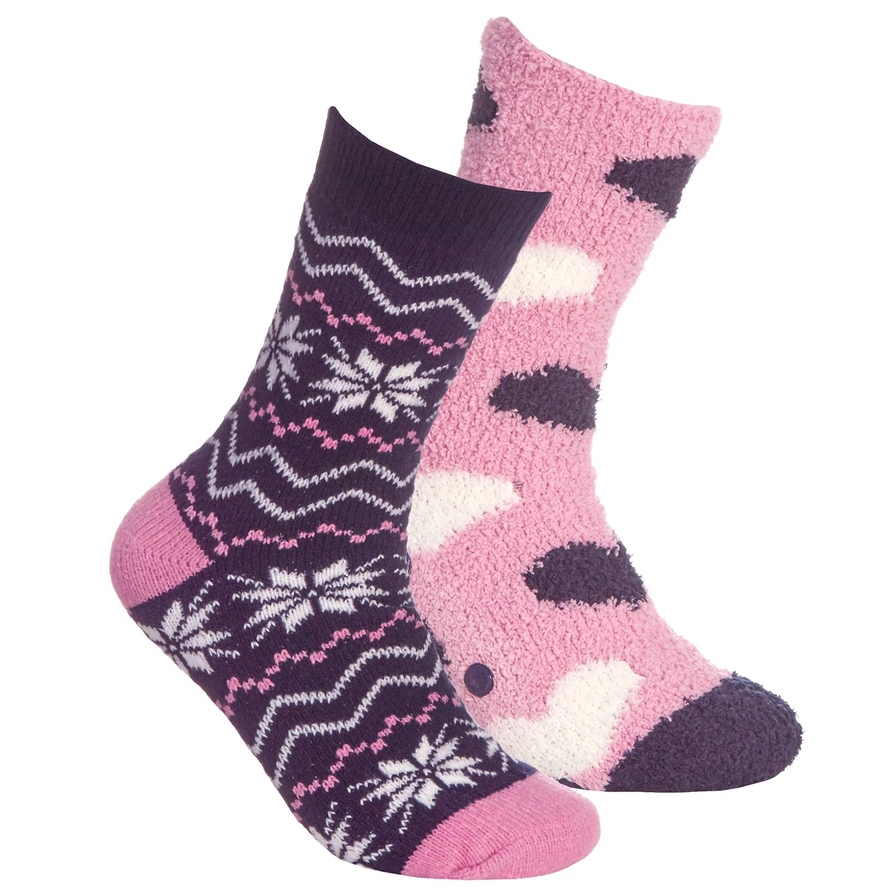Forever Dreaming 4 Pack Womens Fairisle Cosy Socks - Image 3