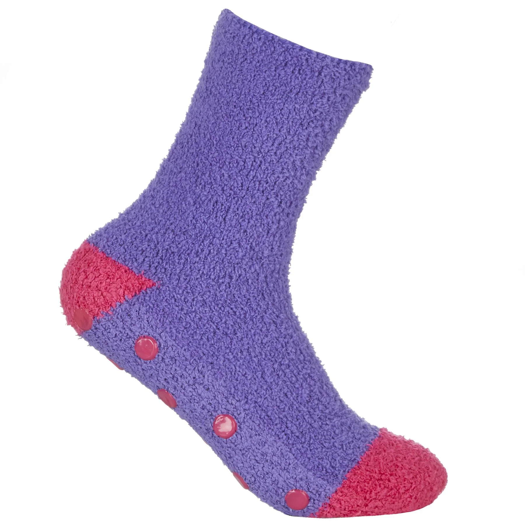 Forever Dreaming Womens 4 Pack Striped Slipper Socks - Image 5