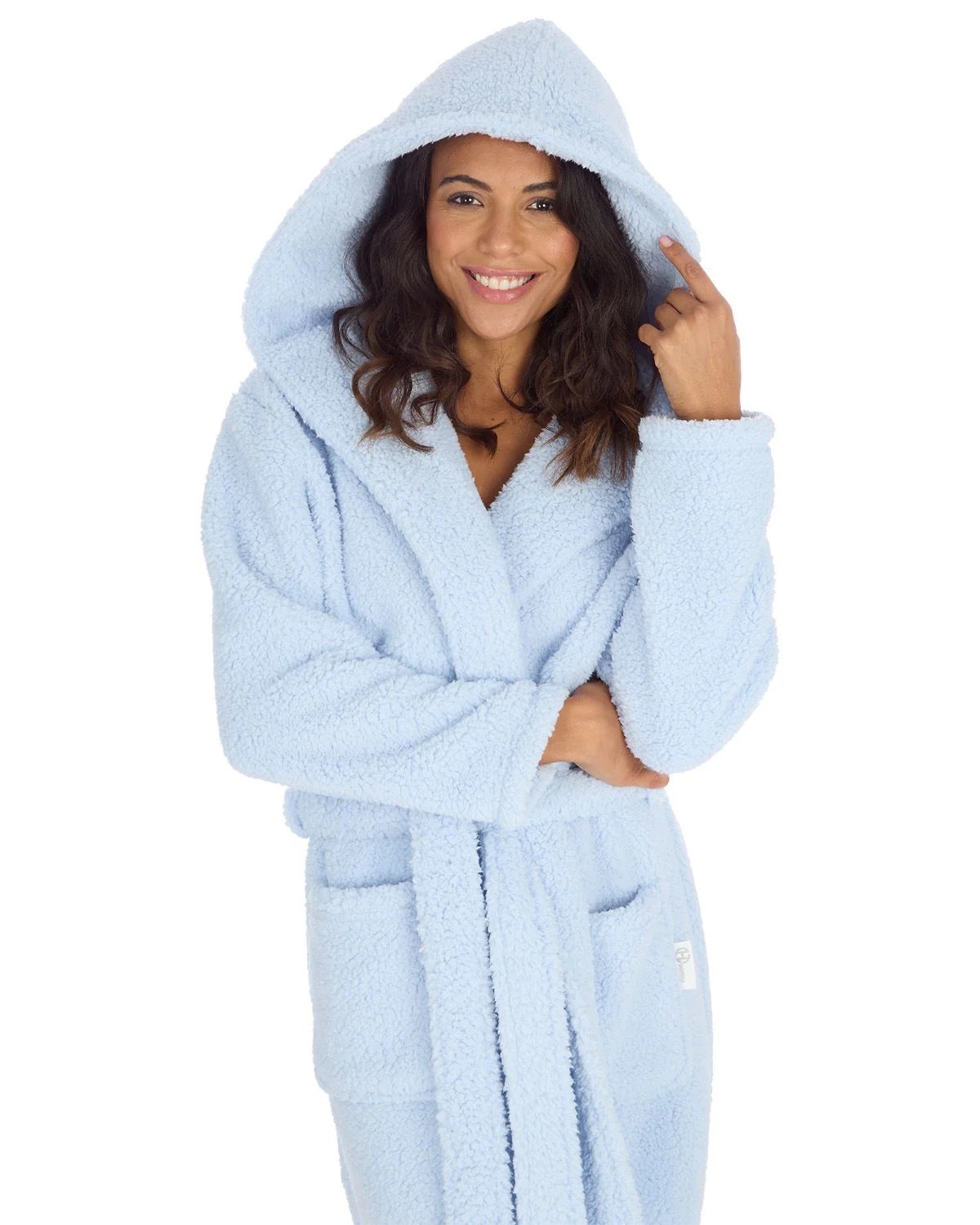 Huggable Womens Borg Dressing Gown - Image 10