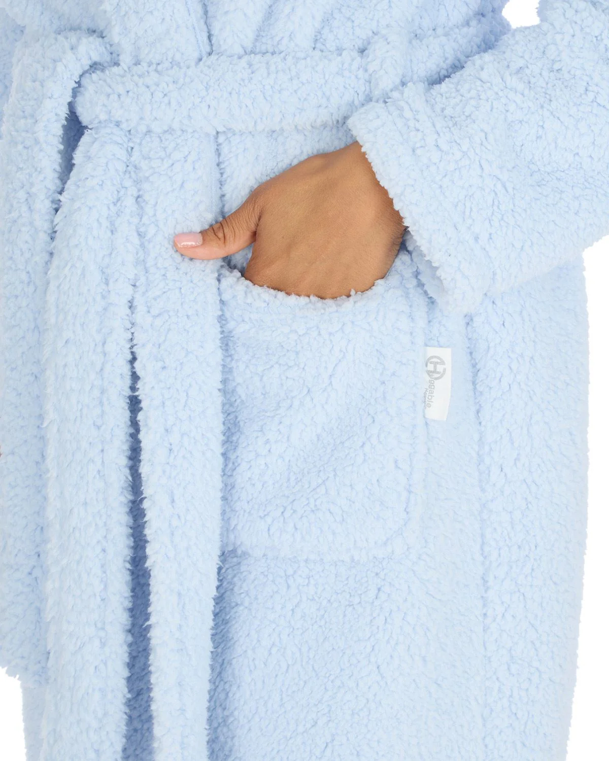Huggable Womens Borg Dressing Gown - Image 11