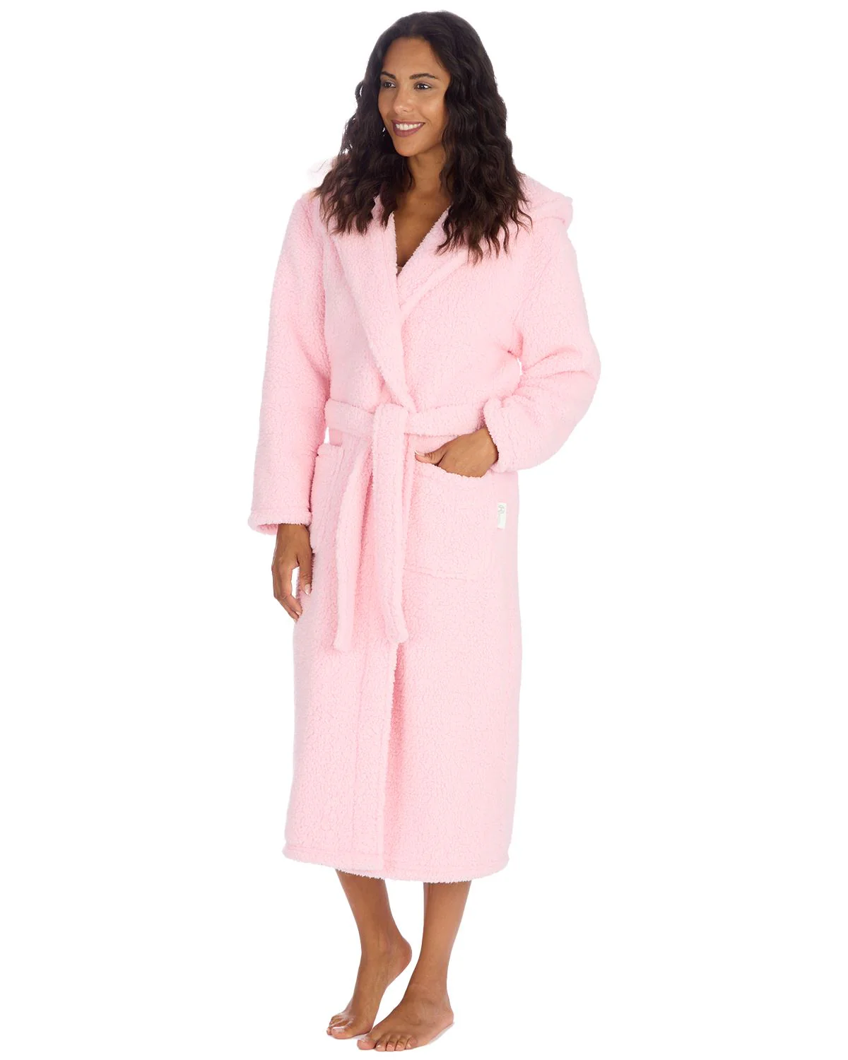 Huggable Womens Borg Dressing Gown - Image 14