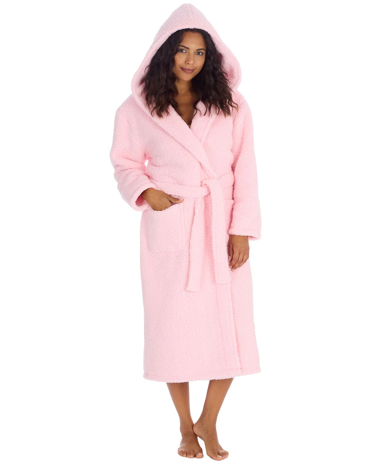 Huggable Womens Borg Dressing Gown - Image 17