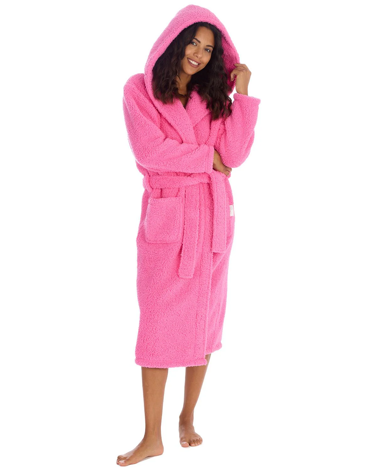 Huggable Womens Borg Dressing Gown - Image 5