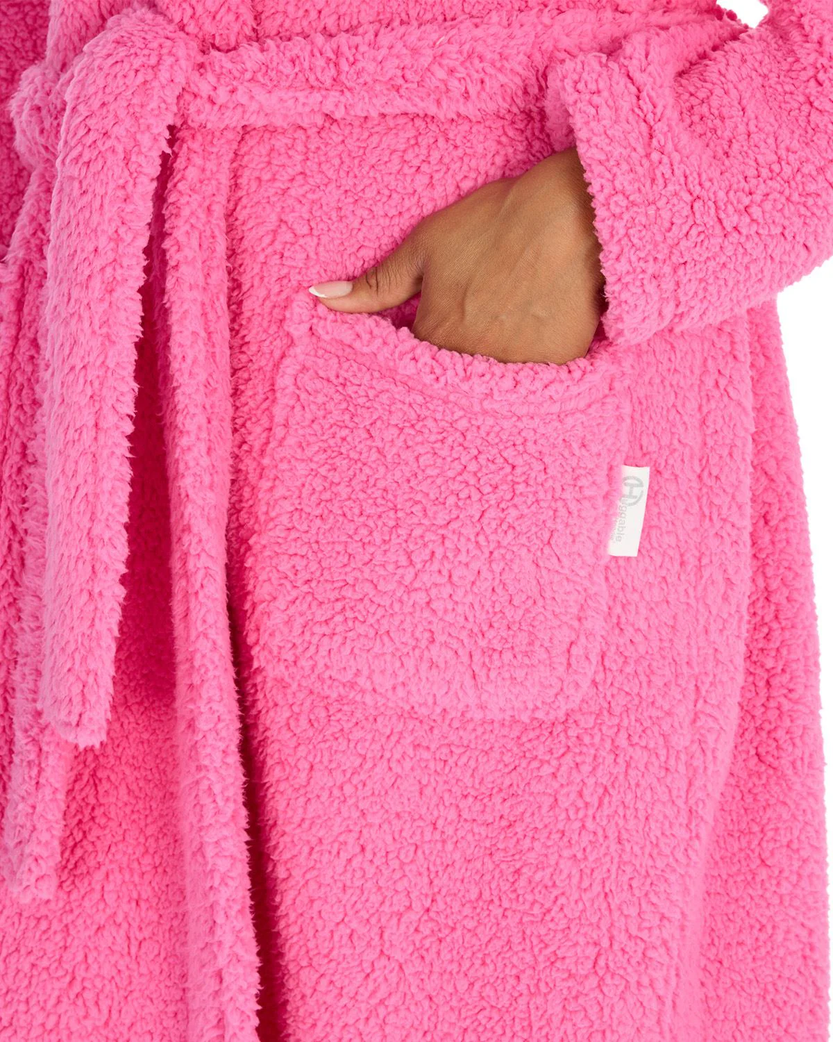 Huggable Womens Borg Dressing Gown - Image 6