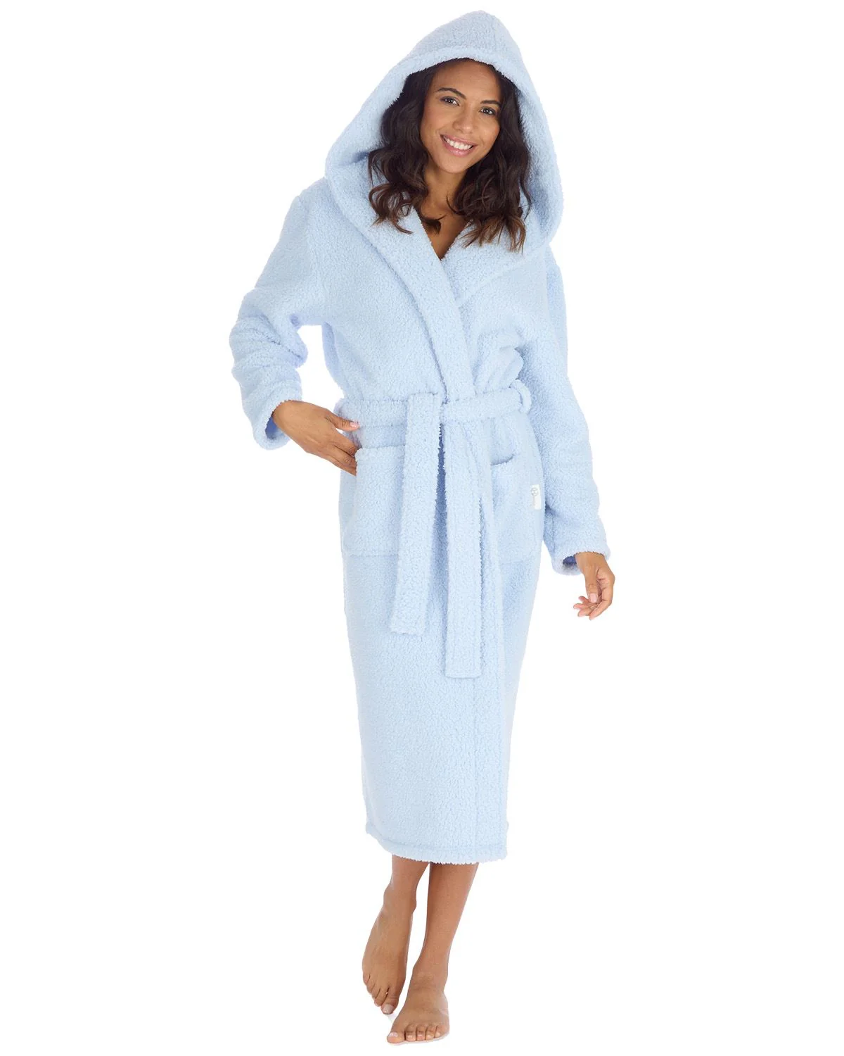 Huggable Womens Borg Dressing Gown - Image 8