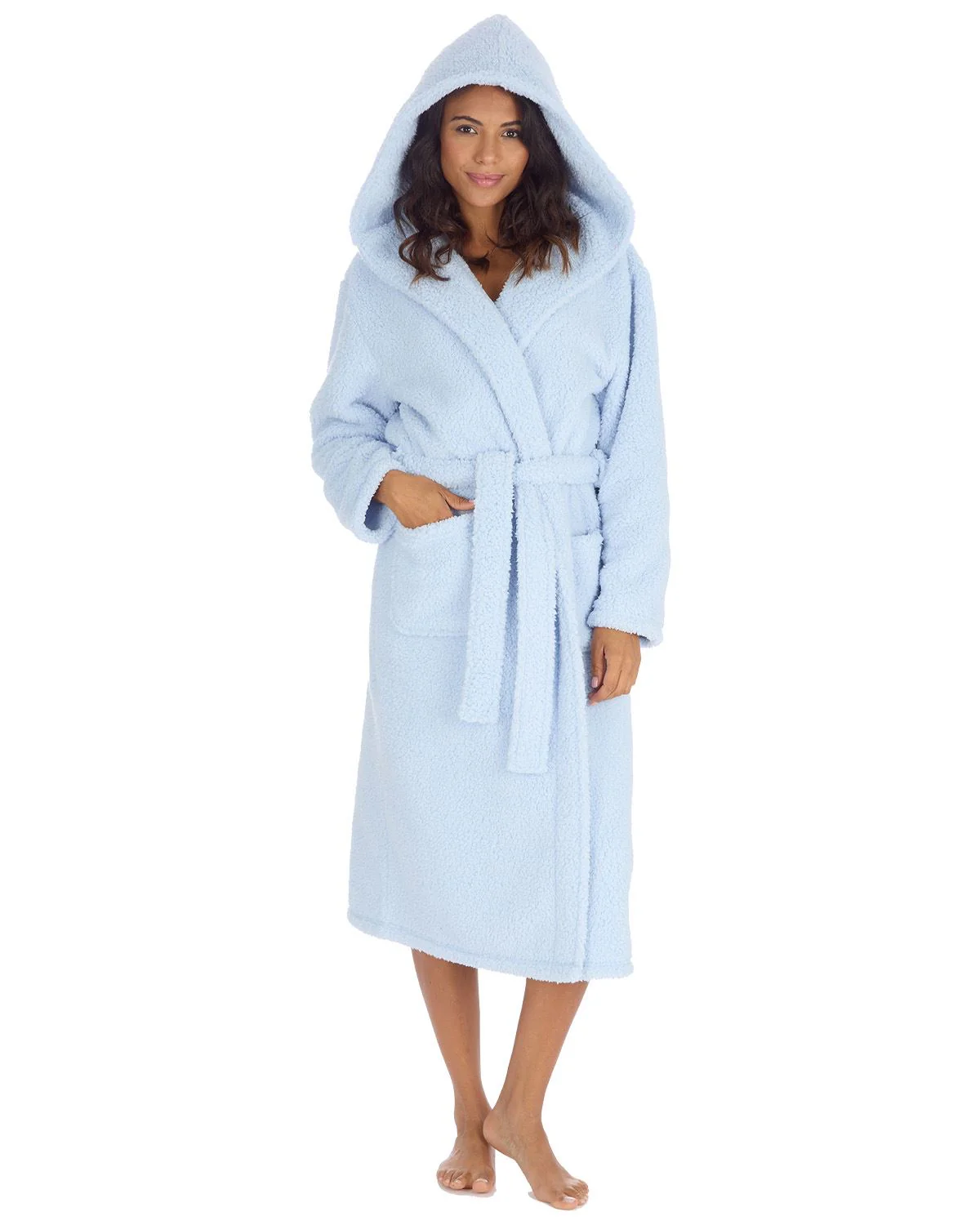 Huggable Womens Borg Dressing Gown - Image 9