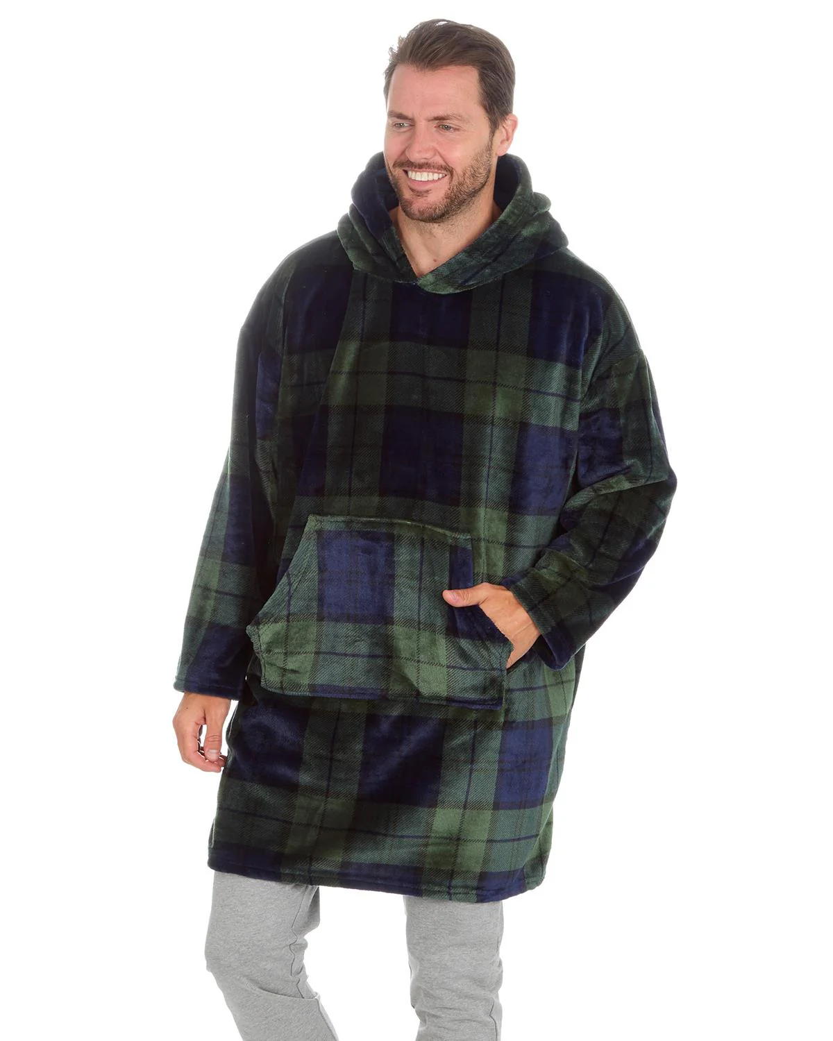 Huggable Mens Polished Fleece Oversized Hoodie - Image 12