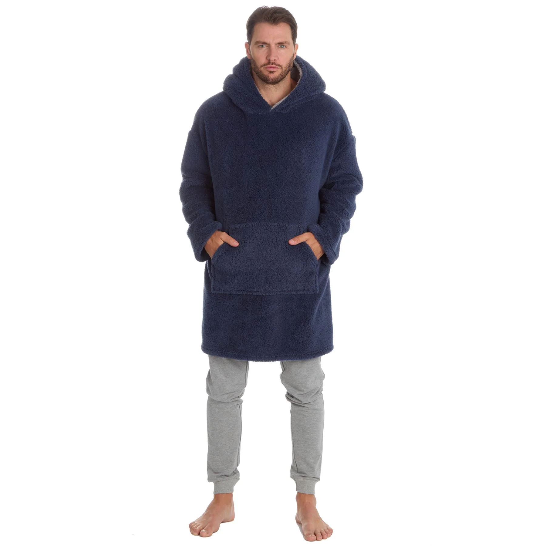 Huggable Mens Snuggle Fleece Oversized Hoodie - Image 10