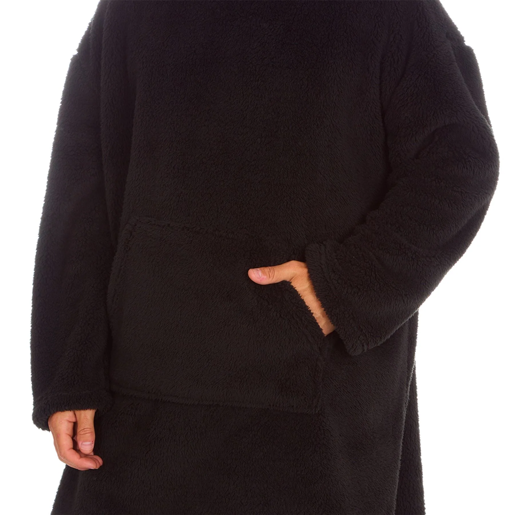 Huggable Mens Snuggle Fleece Oversized Hoodie - Image 4