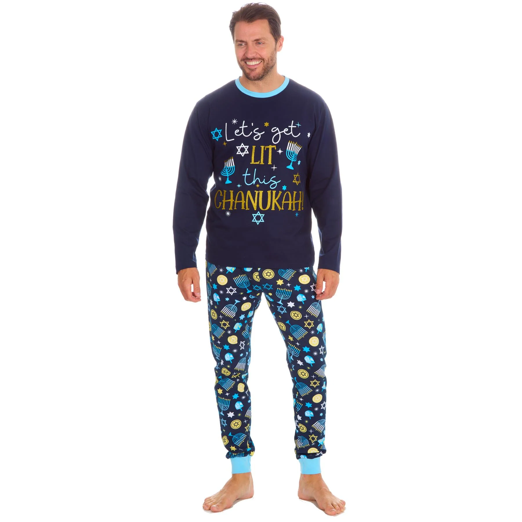 Mens Happy Hanukkah Pyjamas - Image 3