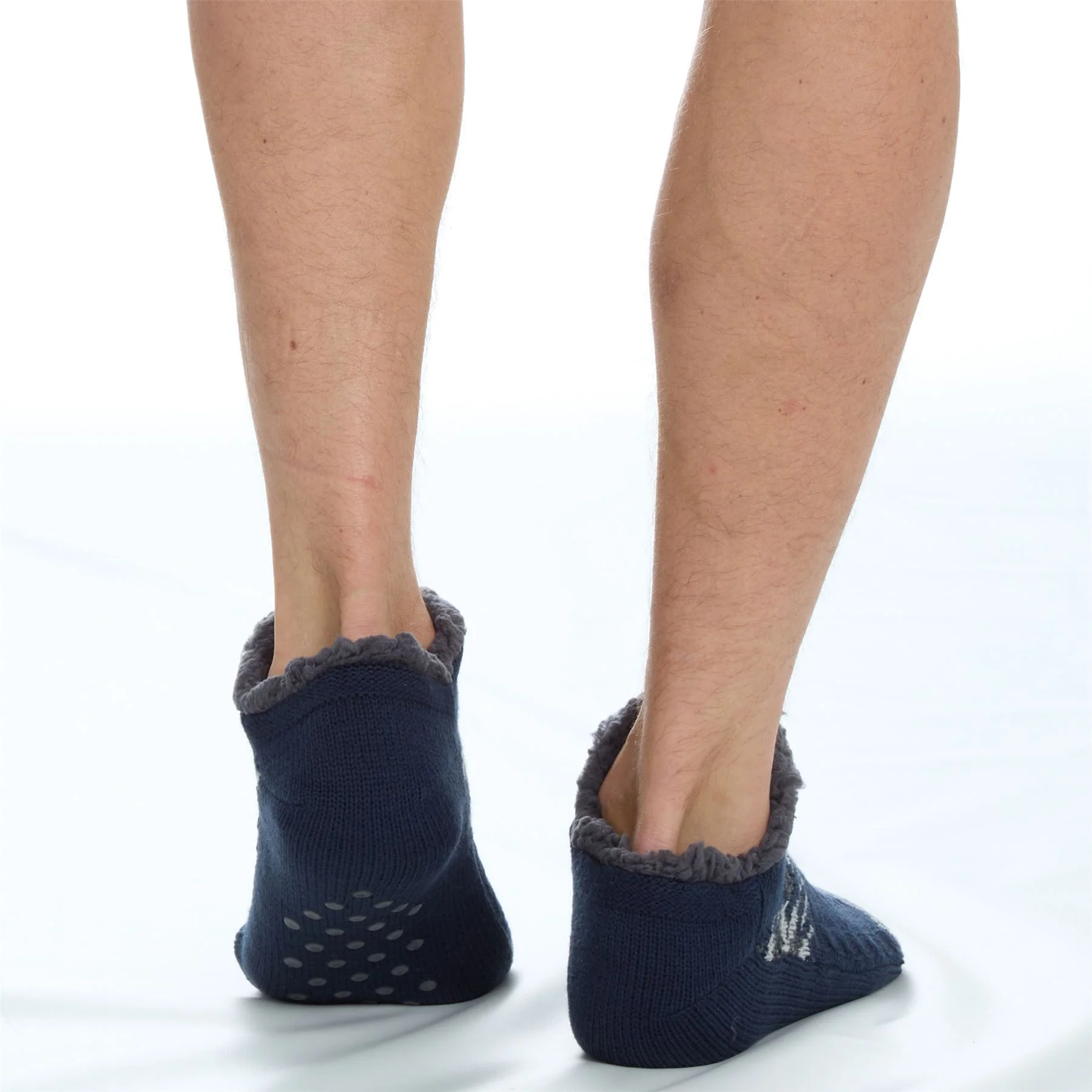 Pierre Roche Mens Sherpa Lined Ankle Socks - Image 3