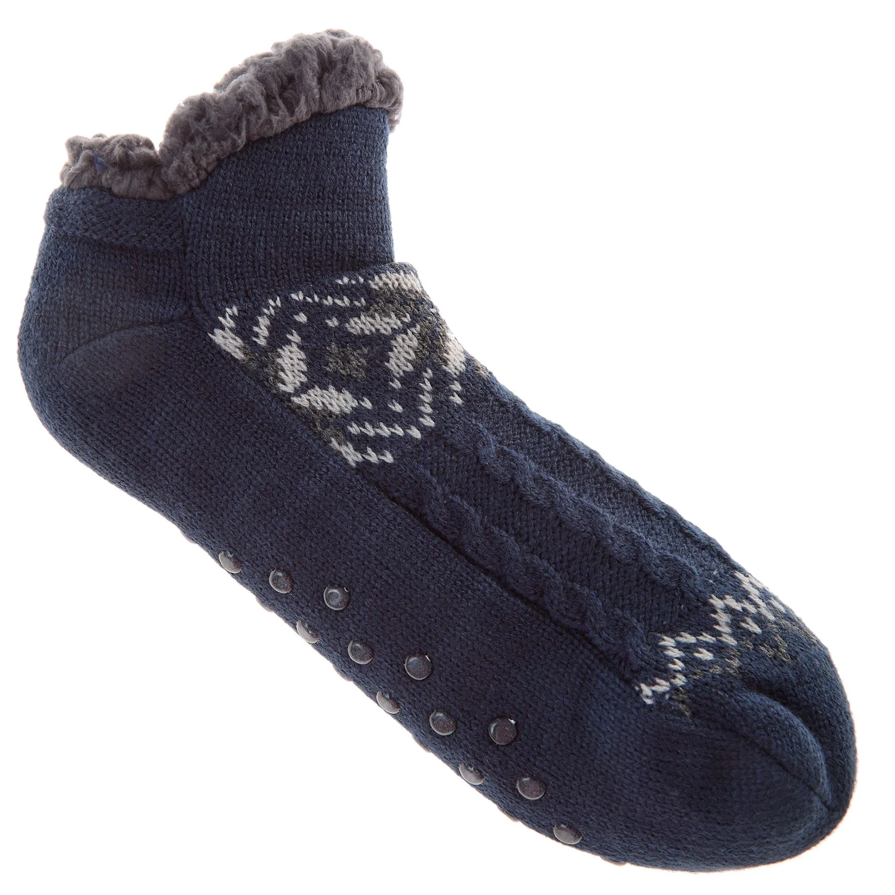 Pierre Roche Mens Sherpa Lined Ankle Socks - Image 6