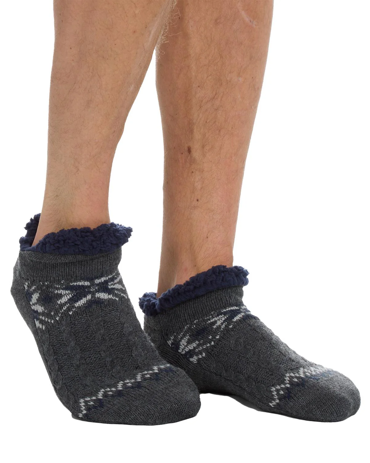 Pierre Roche Mens Sherpa Lined Ankle Socks - Image 7