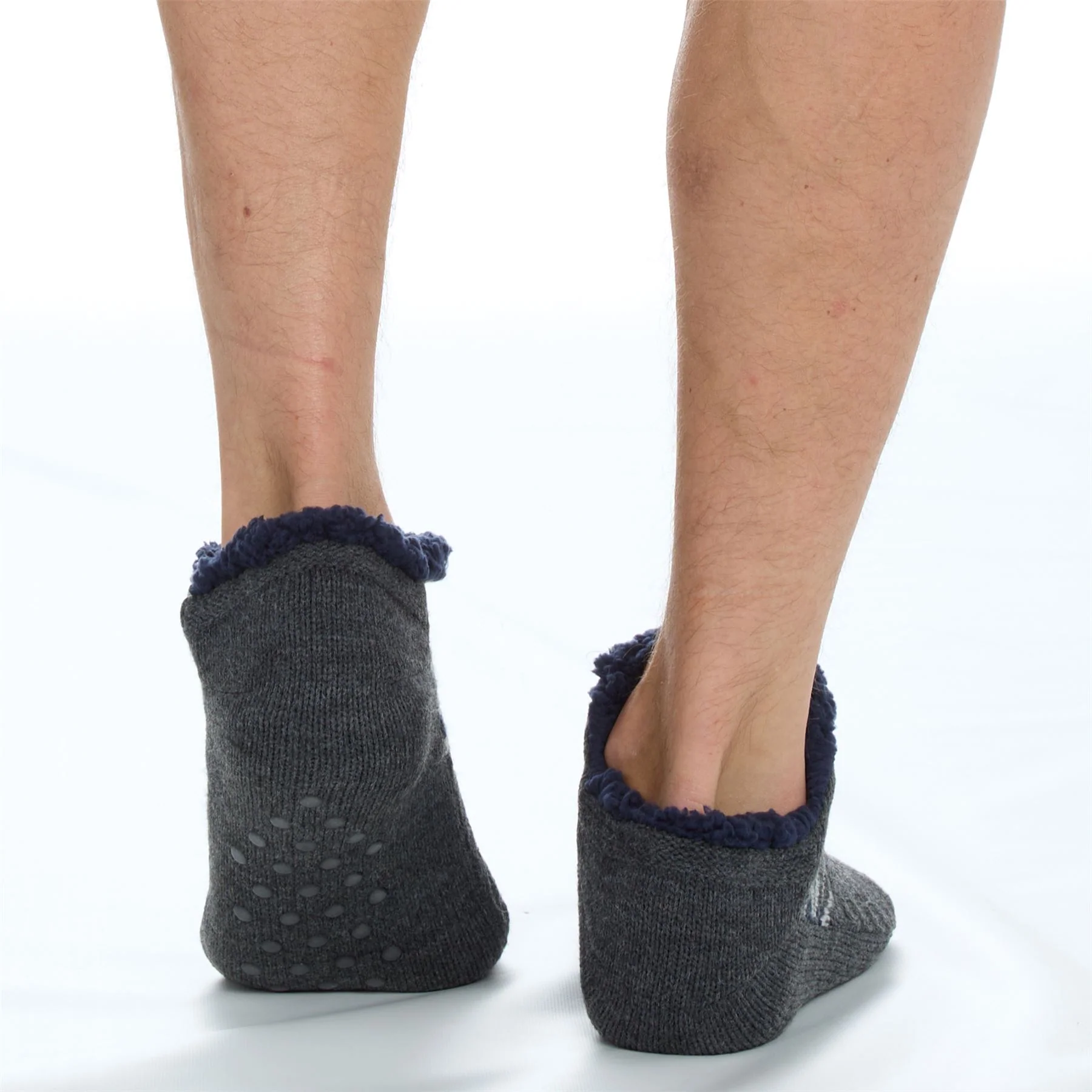 Pierre Roche Mens Sherpa Lined Ankle Socks - Image 9