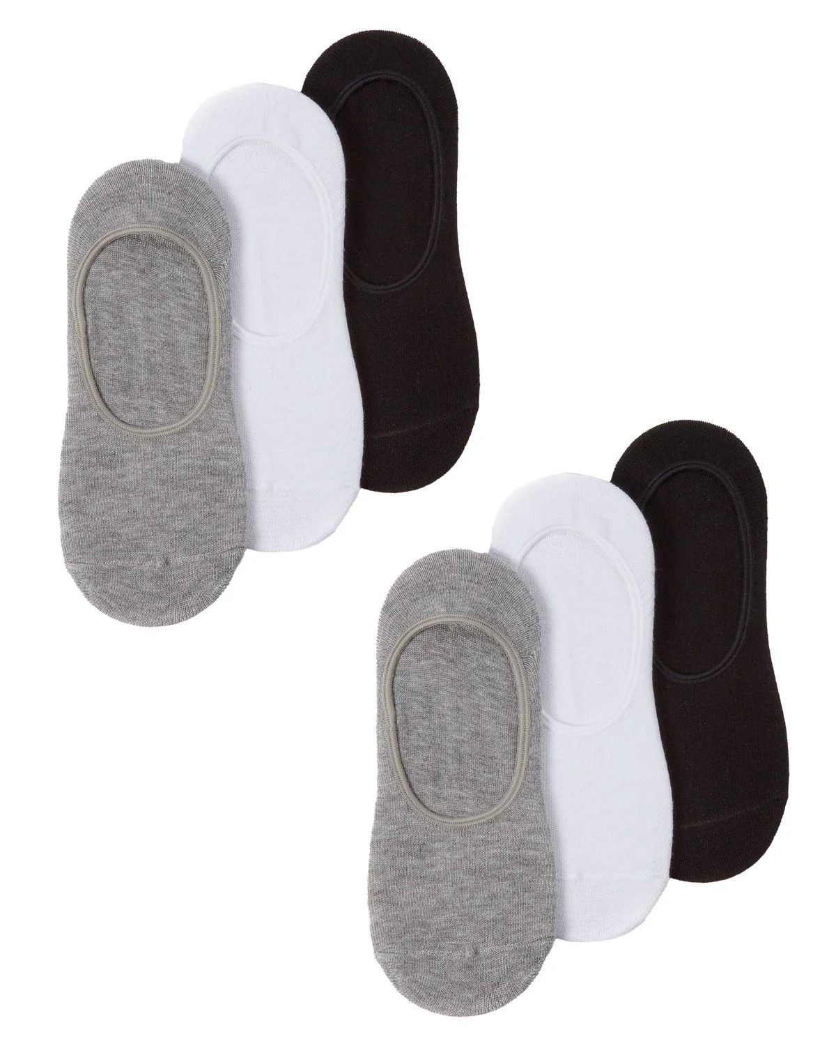 Womens 6 Pack Bamboo Invisible Trainer Socks - Image 4