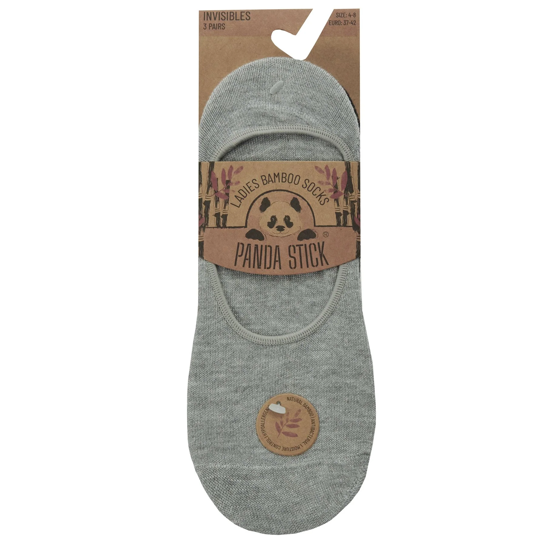 Womens 6 Pack Bamboo Invisible Trainer Socks - Image 6