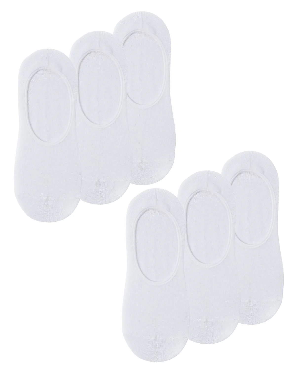 Womens 6 Pack Bamboo Invisible Trainer Socks - Image 7