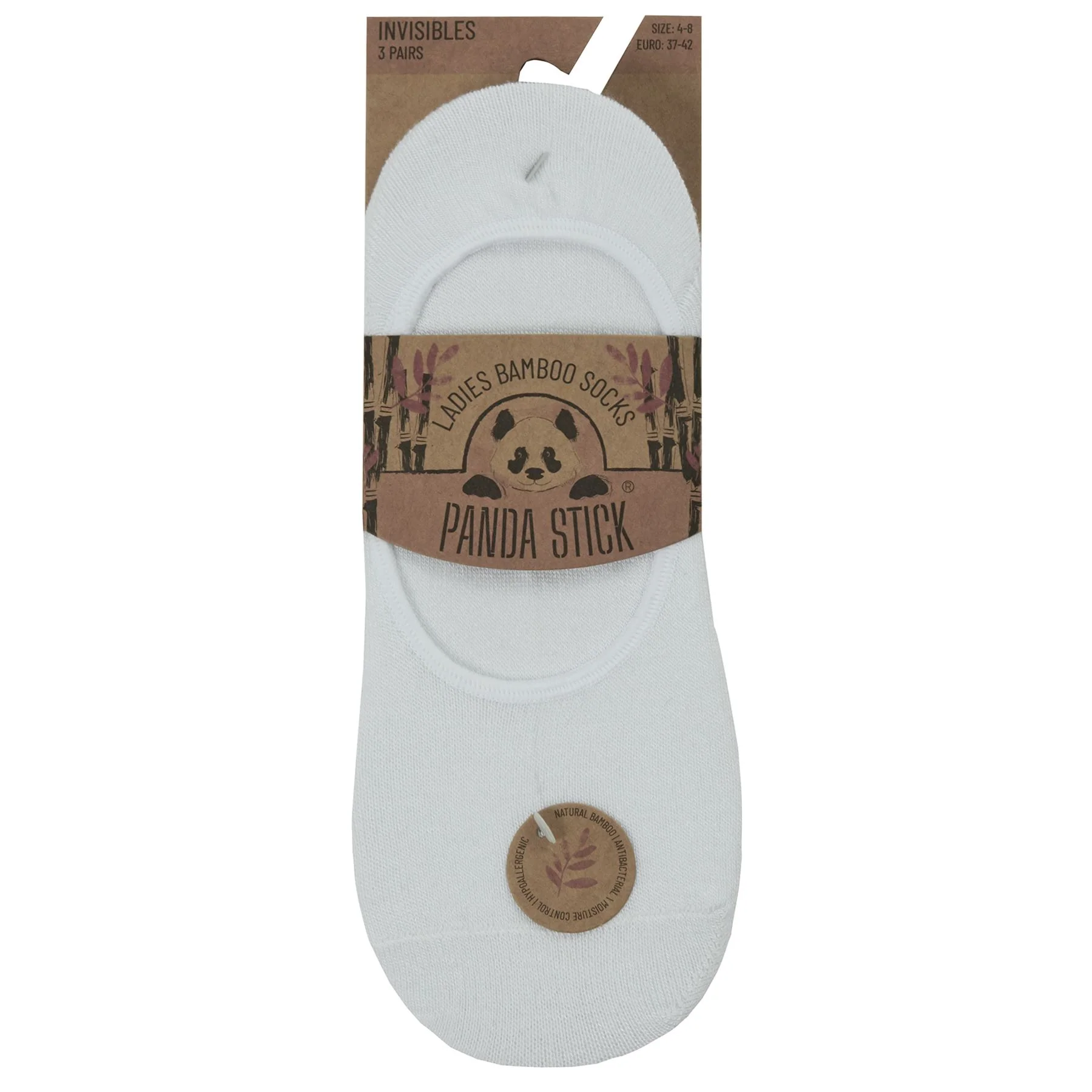 Womens 6 Pack Bamboo Invisible Trainer Socks - Image 9