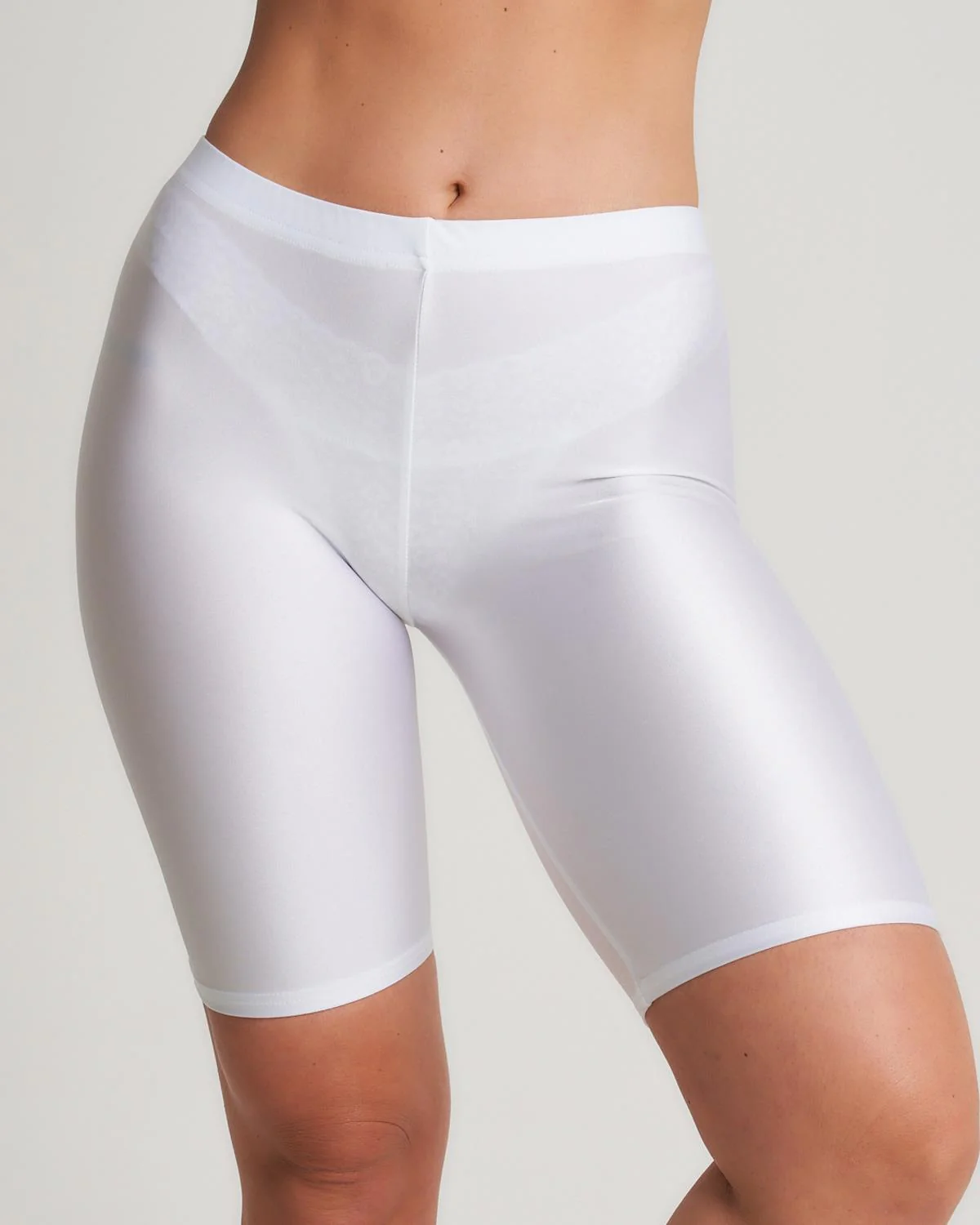 Womens Classic Shiny Lycra Cycling Shorts - Image 16