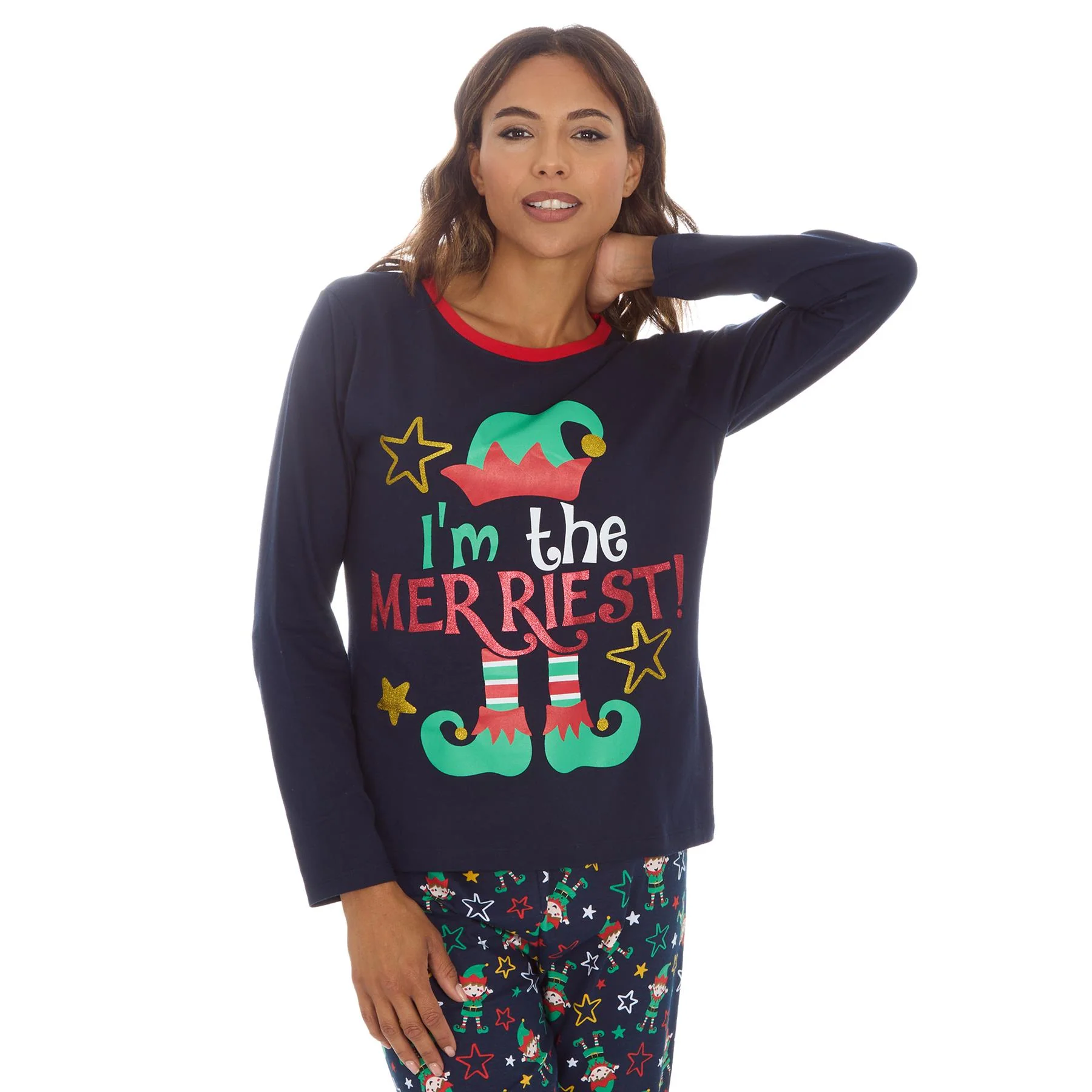 Womens Elf Christmas Pyjamas - Image 5