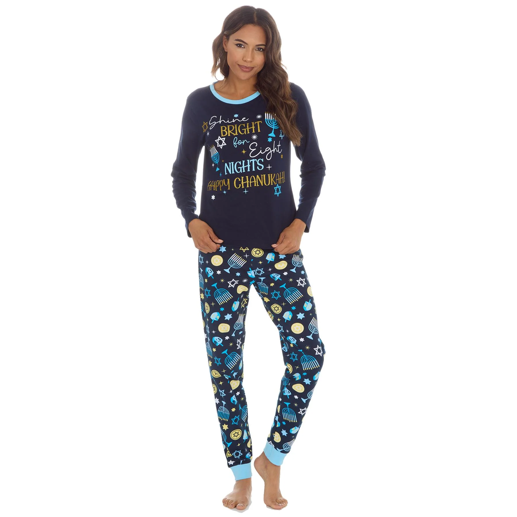 Womens Happy Hanukkah Pyjamas - Image 3
